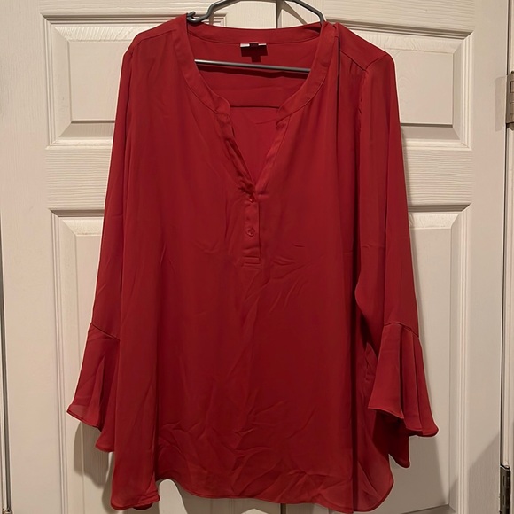 Avenue Tops - Avenue Burnt orange blouse